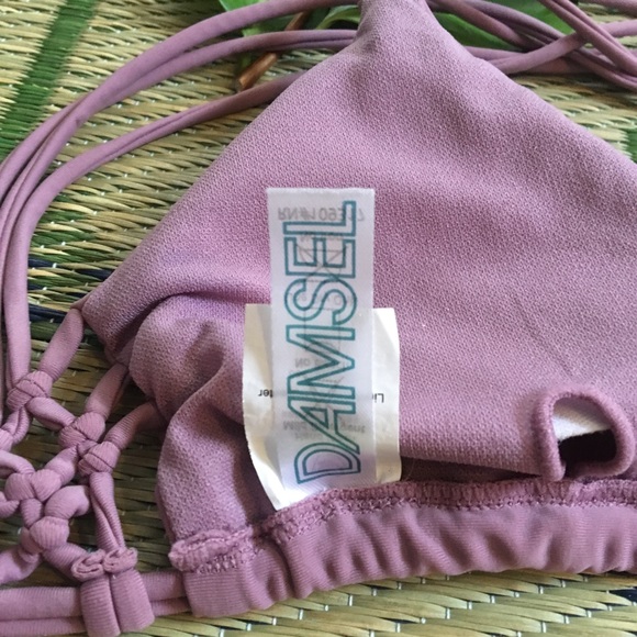 Zumiez Dark Pink Strappy Bikini Top - Picture 4 of 5